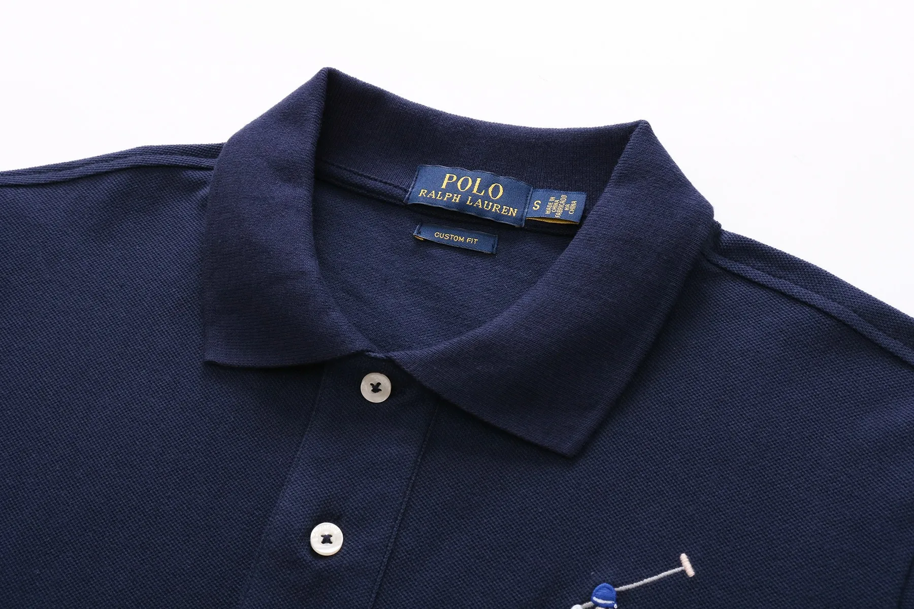 P164 Item No.: 8833 Paul polo big color logo polo shirt short-sleeved (pure cotton) Size: S-XXL